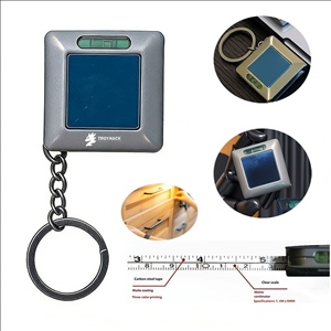 Compact Leveller Tape Measure Key Ring with 1.5 Meters